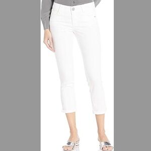 Democracy Ab Solution Crop Jeans Optic White EUC